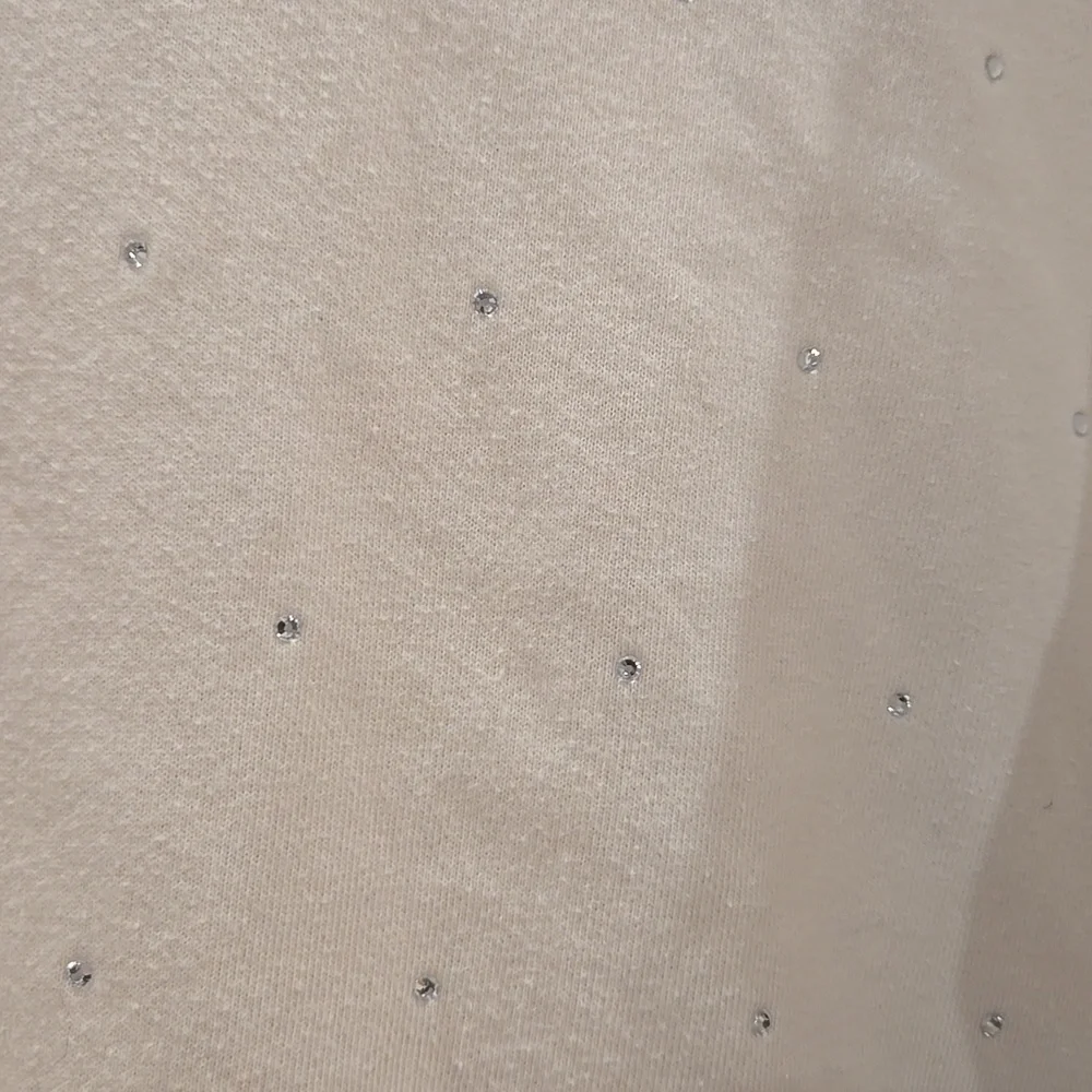 a new day Dot Glitter Sparkle Cream Crew Neck Sweater, Festive Chic, Large, VGUC - Picture 2 of 6